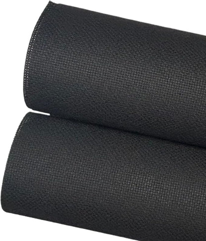 2 Sheets of Black 14 Count Aida Cloth – 18 x 18 Inch Pre-Cut Fabric Squares – Cross Stitch Fabric – 100% Cotton – Ideal for Needlework & Embroidery – The Knotty Unicorn