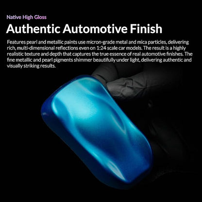 Gaahleri Kaleido Auto 24-Color Set – Water-Based Acrylic Airbrush Paint Kit for Car Models, Gundam,Mecha,Pre-Thinned, High Gloss, Fast-Drying, with Thinner & Cleaner