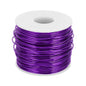 MECCANIXITY 15 Gauge Anodized Aluminum Craft Wire Bendable Bonsai Training Wire 223 Feet 1.5mm for Sculpting Crafts Wreath Floral Beading Jewelry Making, Purple