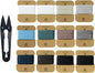 3-Ply Round Waxed Thread, 12 Colors, 252 Yards - Hand Sewing, All Leather Projects/Upholstery Thread, Macrame/Bracelet (0.55 mm, 21yd/Each)