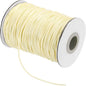 MECCANIXITY Waxed Cord 1.5mm Waxed Thread 87 Yard Wax String Leather Cord for Bracelet Making, Necklaces, Beading, Jewelry Making and DIY Crafts(Beige)