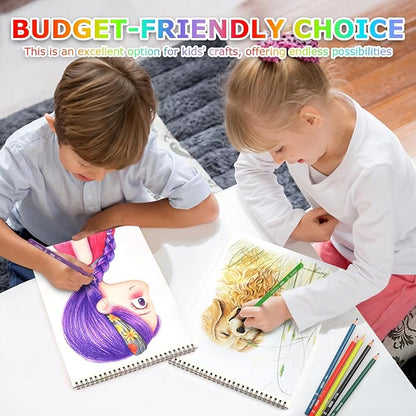 9" x 12" Sketch Book for Kids Adults, 1-Pack 50 Sheets Spiral Bound Art Sketchbook, Acid Free Artist Drawing Paper Pad for Beginners Artists, Kids Travel Essentials, Gifts for 6-14 Year Old Girl