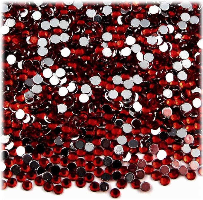 The Crafts Outlet 1,440pc Flatback Acrylic Rhinestones Round 3mm (10ss) Charcoal Gray