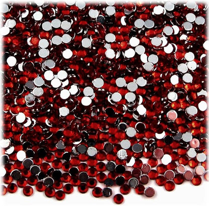 The Crafts Outlet 1,440pc Rhinestones Round 3mm (10ss) Flatback Fucshia