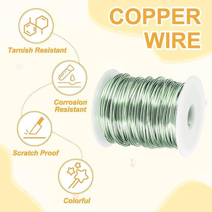 uxcell 12 Gauge / 2mm Anodized Aluminum Wire for Jewelry Craft Making, 102 Feet Bendable Flexible Wire for DIY Home Decor Gardening Sculpture, Grass Green
