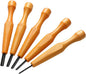 WILLBOND 5 Pcs Linocut Carving Tools Set - Triangular Linoleum & Wood Carving Knife Chisel V Shaped Tools for Linocut Printmaking & Woodcarving (1.5mm, 2mm, 3mm, 4mm, 5mm)