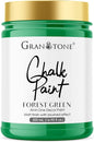 GRANOTONE Chalk Paint for Furniture, Matt-Finish Water-Based Acrylic Paint for Wood, Walls, Metal, Glass, Paper, Fabric Canvas, Maximum Coverage Chalk Paint for Kids & Adults, 500 Ml (FOREST GREEN)