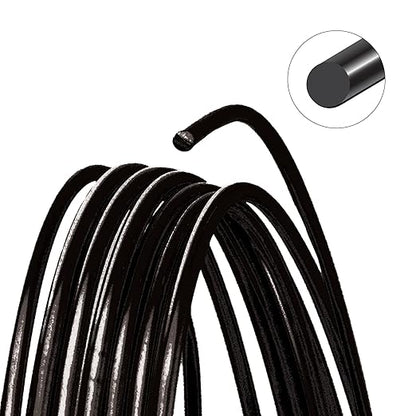 The Beadsmith Wire Elements Craft Wire – Tarnish Resistant, Soft Temper, Round, Black Color – 0.81mm, 20 Gauge, 10 Yard Spool – Jewelry Making, Wire Wrapping, Floral, & Other DIY Crafts