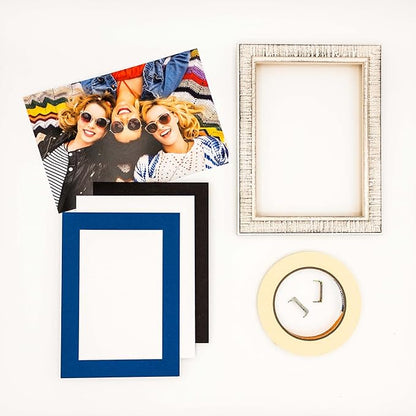 6x8 Mat for 8x10 Frame - Precut Mat Board Acid-Free Show Kit with Backing Board, and Clear Bags Royal Blue 6x8 Photo Matte Made to Fit a 8x10 Picture Frame Matboard for Framing, Pack of 1 Mat