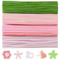 400 Pcs Pipe Cleaners Craft Kit and Craft Supplies Set, 4 Colors Chenille Stems Craft Kits. Includes Floral Tape, Wire, Stems and More, DIY Arts and Crafts Supplies for Flower Making (Pink)