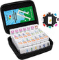 Mexican Train Dominoes Double 15 | 136 Colorful Number Dominos Tiles Travel Board Game for Family Nights, Cognitive Strategy Game for 2-8 Players
