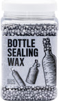 Blended Waxes, Inc. Bottle Sealing Wax, Pastille Wax Seal Beads For Wine, Beer, and Liquor Bottle Sealing, Seals Between 25-30 Bottles, 1 lb, Aluminum
