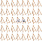 100 Pieces Mini Wood Easel Stands 5 Inch Small Wooden Canvas Easels Display Art Craft Tripod Painting Easels Tabletop Holder for Artist Crafts, Business Cards, Photos, Gift