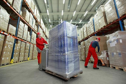 International Plastics Co. 18" Stretch Film/Wrap 1500 feet 7 Layers 80 Gauge Industrial Strength up to 800% Stretch 20 Microns Clear Durable Adhering Packing Moving Heavy Duty Shrink Film Box of 4