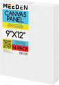 MEEDEN 14-Pack 100% Cotton Canvas Boards for Painting - 9x12'' Blank Canvas Panels for Oil & Acrylic Painting, Ready to Paint Art Supplies for Professional Artists, Students