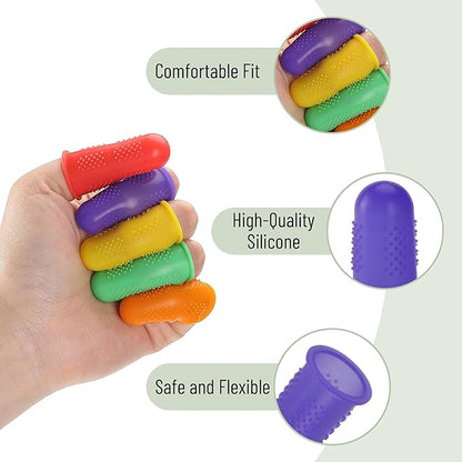 Mr. Pen Hot Glue Gun Silicone Finger Protectors, 24 pcs, Pastel Colors Finger Tips and Grip
