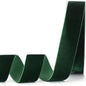 Dark Green Velvet Ribbon,1-1/2"W x 20Yd Single Face,Great for Gift Wrapping,Hair Bows,Handmade Craft and Christmas,Wedding Decoration (1-1/2" Dark Green)