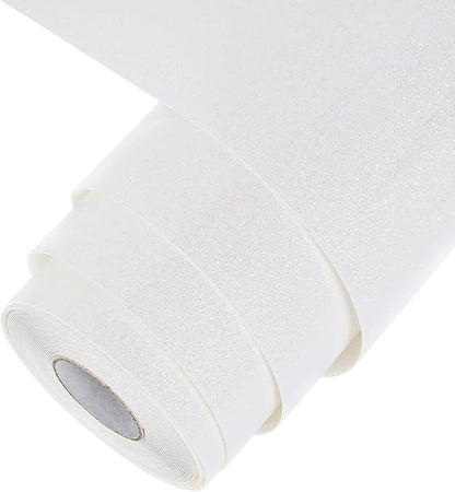 TORC Iridescent White HTV Heat Transfer Vinyl Roll 12 in x 20 ft Sparkly Rainbow White Iron-on Transfer for T-Shirts