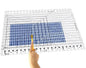 Quilting Ruler,17-3/4in x 22in,Slotted Patchwork Ruler & Template,Non-Slip Grip Acrylic Fabric Strip Cutting, Sewing, Crafting
