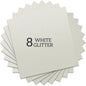Rainbow White Glitter HTV Heat Transfer Vinyl Bundle 8 Sheets-12 x12 Iron on for DIY Shirts Gifts