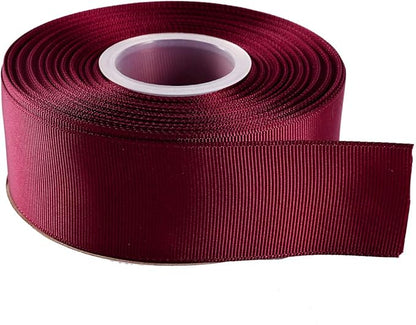 ITIsparkle 11/2" Inch Grosgrain Ribbon 25 Yards-Roll Set for Gift Wrapping Cake Decoration Party Favor Hair Braids Hair Bow Baby Shower Decoration Floral Arrangement Craft Supplies, Burgundy 277#