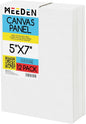 MEEDEN 12-Pack 100% Cotton Canvas Boards for Painting - 5x7'' Blank Canvas Panels for Oil & Acrylic Painting, Ready to Paint Art Supplies for Professional Artists, Students