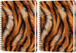 2 PCs Tiger Journaling Notebooks Tiger Print Spiral Notebook Animal Print Aesthetic Design Gifts for Women Teen Girls Note Books Journals for Writing Hardcover Notebook Office Classroom Supplies
