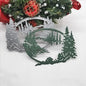 Mvchifay Cutting Dies Happy Birthday Metal Stencils Scrapbooking Tool DIY Emboss Paper Card Making (Christmas Forest-10.2x7.8cm)