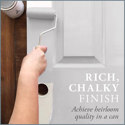 AMY HOWARD AT HOME Chalk-Based One Step Paint for Furniture, Cabinetry, Decor, Finish, and More | No Stripping, Sanding, or Priming | Ultra-Light Base | 32 Ounce | Serengeti Gray