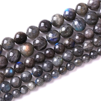 6mm 60pcs AAA Natural Labradorite Gemstone Beads for Jewelry Making Crystal Energy Stone Healing Power DIY Bracelet Necklace 15"