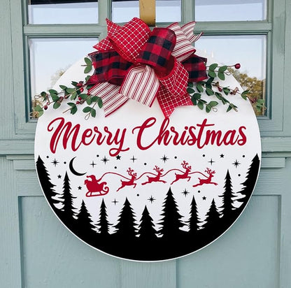 Christmas Stencils for Door Mats 12” Christmas Stencils for Crafts Reusable Christmas Stencil Holiday Drawing Templates for Painting on Wood Doormat Fabrics Decor