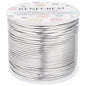 BENECREAT 15 Gauge 220Feet Soft Aluminum Wire Anodized Jewelry Craft Making Beading Floral Colored Aluminum Craft Wire for Gem Wrapping, Jewelry Craft Making - Silver