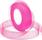 Pink Ribbon for Gift Wrapping, 1 inch 50Yard Sheer Organza Tulle Ribbon, Hot Pink Gifts Wrap Chiffon Ribbons for Hair, Crafts, Flower Bouquet, Wedding, Valentines Day, Mothers Day, Christmas