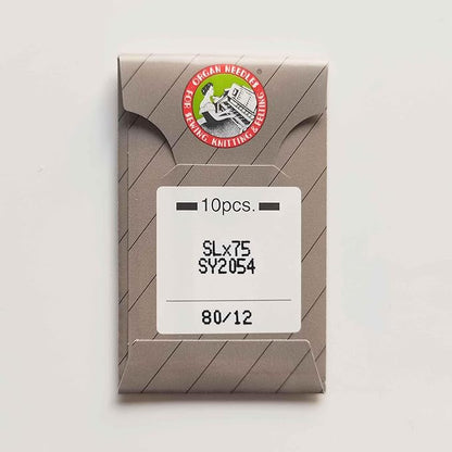 HONEYSEW 10PCS SLX75 SY2054 Organ Serger Overlock Sewing Machine Needle for Singer 14U Sharp (SY2054 80/12)