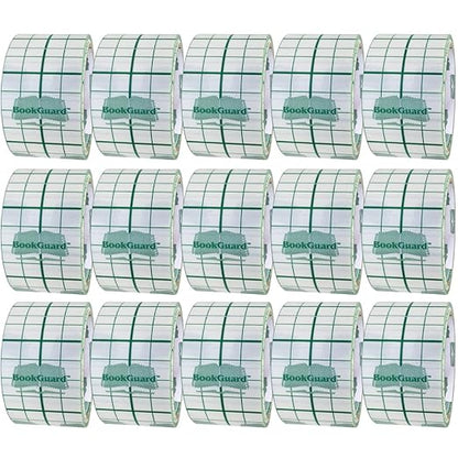 BookGuard 2" Vinyl Archival Bookbinding Book Repair Clear Tape for Libraries, Schools, and Binder Projects, Clear, Case of 15