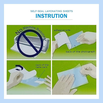 Uinkit 110-Pack Bulk Business Card Laminating Pouches, 10Mil Double-Sided for 2.6x3.9" Cards, Ultimate Volume Solution for Restaurant IDs, School Badges, Event Credentials - No Laminator
