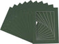 11x14 Mat for 8.5x11 Photo - Precut Hunter Green Picture Matboard for Frames Measuring 11 x 14 Inches - Bevel Cut Matte to Display Art Measuring 8.5 x 11 Inches - Acid Free Pack of 25 MATS