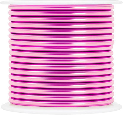 Mandala Crafts 13 Gauge Anodized Aluminum Craft Wire for Jewelry Making - 300 FT Colored Flexible Silver Copper True Blue Pink Ice Blue Green Wire - Bendable for Bonsai Armature Crafting Sculpting