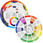 Pocket Color Wheel, Paint Mixing Learning Guide Art Class Teaching Tool for Makeup Blending Board Chart Color Mixed Guide Mix Colors