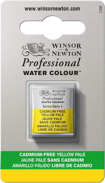 Winsor & Newton Professional Water Colour Paint, Half Pan, Cadmium-Free Yellow Pale