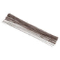 PATIKIL 18 Gauge 16" Floral Stem Wire, 100 Pcs Paper Wrapped Iron Artificial Flower Stem Accessories for DIY Bouquet Stem and Craft Decoration, Brown