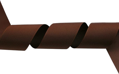 ITIsparkle 11/2" Inch Grosgrain Ribbon 25 Yards-Roll Set for Gift Wrapping Cake Decoration Party Favor Hair Braids Hair Bow Baby Shower Decoration Floral Arrangement Craft Supplies, Brown Ribbon