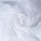 Fynite White Organza Fabric by The Yard | 5 Yard Long | 44" Wide | Bridal Soft Sheer Organza Tulle for DIY Wedding Dress Fashion Craft Decorations