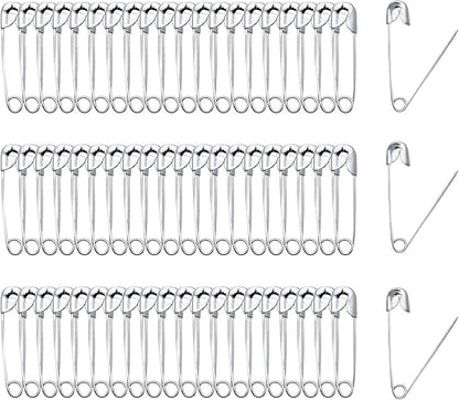 500 PCS 22mm / 7/8 Inch Safety Pins Heavy Duty Quilting Pins, Small Safety Pins Size 0, Silver Metal Sewing Pins, Mini Safety Pins for DIY Crafts Jewelry Making Baby Clothing (Nickel Plated)