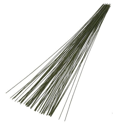 DECORA 26 Gauge Dark Green Floral Wire for Flower Wrap16 inch,50/Package