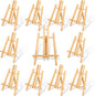10 Pack 11.8" Wooden Easel, Easel Stand for Painting, Tabletop Easel for Artist/Students/Beginners, Portable Canvas Photo Picture Sign Holder