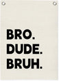 Boys Room Decor,Playroom Wall Decor, Bro Dude Bruh Wall Hanging Pennant Flag Banner Decor for Nursery Classroom Playroom Kids Room, Playroom Essentials
