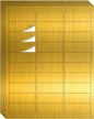 1" x 2-5/8" Address Labels- Gold Shipping Labels Stickers/Mailing Labe Stickers for Laser/Inkjet Printer, Matte- Permanent Adhesive Sticker