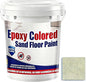 Epoxy Colored Sand Floor Paint, Epoxy Floor Paint for Concrete, High Gloss Marble Effect Coating, Waterproof Non-Slip Concrete Paints, Suitable for Indoor/Outdoor Use (Millet Yellow,96 oz/3 kg)