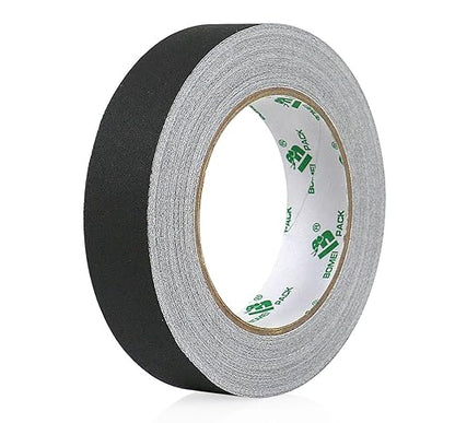 BOMEI PACK Black Gaffer Tape, Matte Non-Reflective, 1inch x 30yds No Residue Hand Tear Self-Adhesive Gaffer Tape for Labeling, Cable, Stage, Photography, Painters and Duct Repair, 1 Pack